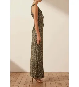 Shona Joy Avriel Cut Out Front Maxi Dress Multi Floral Size AU 8 for rent on The Volte - image 2