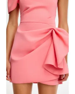 Acler Eddington Mini Dress Pink Rose Size AU 10  for rent on The Volte - image 4
