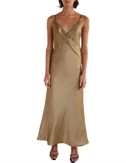 Christopher Esber Twisted Cami Dress Metallic Size 12 for rent on The Volte - image 1