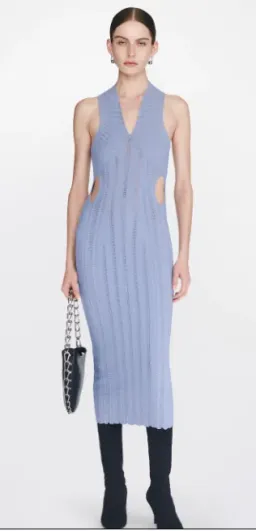 Dion Lee Snakeskin Dress Mist/Glacier Size 12 for rent on The Volte - image 1