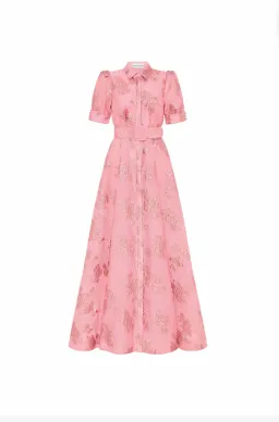 Rebecca Vallance Annette Button Gown; size 14; pink for rent on The Volte - image 3