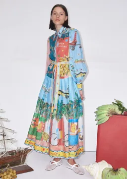 Alemais All Aboard Shirtdress Multi Size 10 for rent on The Volte - image 1