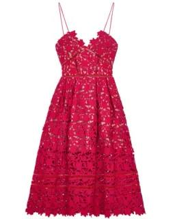 Self Portrait Azaelia Dress Red Size 8  for rent on The Volte - image 2
