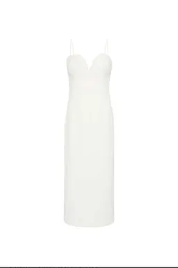 Rebecca Vallance Cora Midi Dress in Ivory / White Size 10 for rent on The Volte - image 5