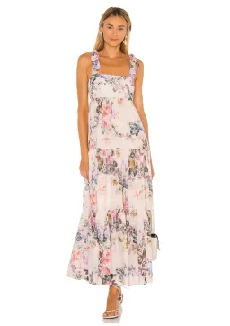 Zimmermann Brighton Tie Shoulder Dress Antique Floral Size 1 / AU 10 for rent on The Volte - image 1
