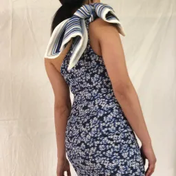 By Johnny Sculpture Sleeve Mini Dress Floral Size AU 8 for rent on The Volte - image 3