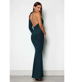 Elle Zeitoune Pia Emerald Maxi Dress Green Size AU 8  for rent on The Volte - image 3