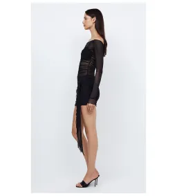Bec & Bridge Marina Long Sleeve Mini Dress Black Size XS / AU 6 for rent on The Volte - image 3