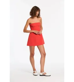 Sir The Label Spoerri Sculpted Mini Dress Red Size AU 6 for rent on The Volte - image 4