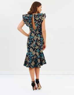 Talulah Stormy Crochet Flounce Midi Dress Floral Size 10 for rent on The Volte - image 3