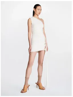 Dion Lee Barball Rope Asymmetric Dress Ivory Size 8 for rent on The Volte - image 2
