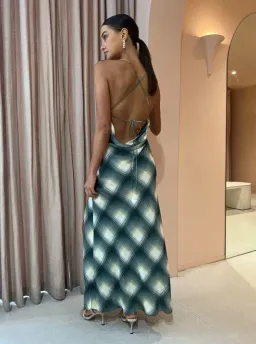 Bec & Bridge Edie Split Maxi Dress in Teal Size 8 for rent on The Volte - image 6