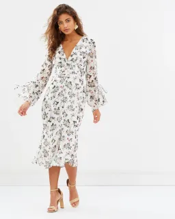 TALULAH Reminisce Midi Dress Size AU 10  for rent on The Volte - image 1