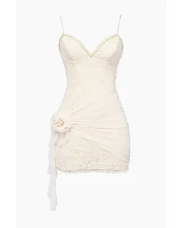House of CB Mistress Rocks Lace Mini Dress Cream Size S / AU 8 for rent on The Volte - image 5