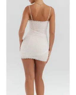 House of CB Mistress Rocks Lace Mini Dress Cream Size S / AU 8 for rent on The Volte - image 4