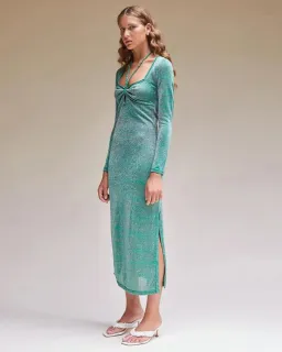 Suboo Aylish Long Sleeve Knit Dress Green Size Small / AU 10 for rent on The Volte - image 2