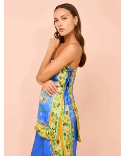 Alemais Linda Pants and Top Set Blue Print Size AU 6 for rent on The Volte - image 3