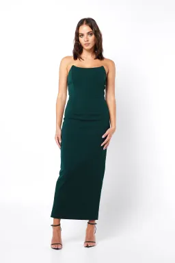 Mossman Vice Versa Midi Dress in Teal Size 6 for rent on The Volte - image 1