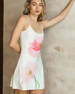 With Harper Lu Low Back Mini Dress in Poppy Size 6  for rent on The Volte - image 2