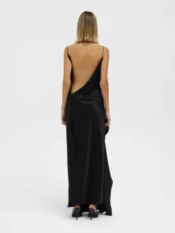 Christopher Esber Cusco Silk Drape Cami Maxi Dress in Black Size 8 for rent on The Volte - image 2