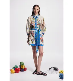 Alémais  Players Mini Dress Print Size 10 for rent on The Volte - image 1