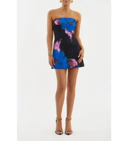 Rebecca Vallance The Acid Bloom Strapless Mini Dress Multi/Floral Size 8  for rent on The Volte - image 3