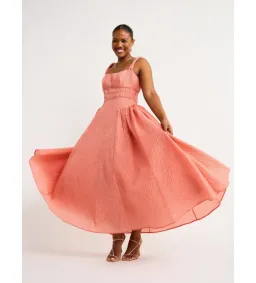 Rachel Gilbert Sophy Strap Dress in Pink Size 8  for rent on The Volte - image 1