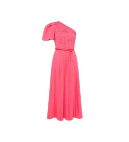 Rebecca Vallance Rosa One Shoulder Midi Dress Pink Size 8 for rent on The Volte - image 3