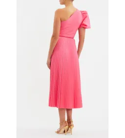 Rebecca Vallance Rosa One Shoulder Midi Dress Pink Size 8 for rent on The Volte - image 2