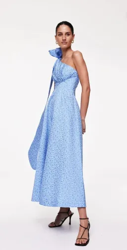 Rachel Gilbert Malea Dress Blue Size 1 for rent on The Volte - image 4
