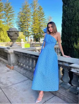 Rachel Gilbert Malea Dress Blue Size 1 for rent on The Volte - image 1