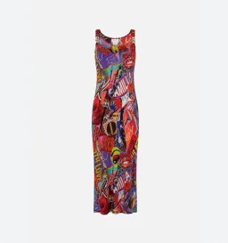Camilla  Bias Slip With Wide Strap in Radical Birth Print Size L (AU 14) for rent on The Volte - image 9