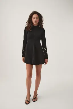 Aje Harmony Knit Mini Dress Black Size M / AU 10 for rent on The Volte - image 1
