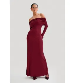 Meshki Josie Maxi Dress  Wine  Size XS/Au  for rent on The Volte - image 5