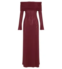 Meshki Josie Maxi Dress  Wine  Size XS/Au  for rent on The Volte - image 3
