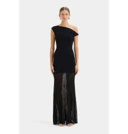 Sir the Label Indigo Twist Dress in Black Size 1 / AU 8 for rent on The Volte - image 1