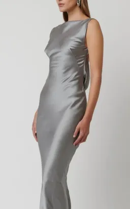 Effie Kats Karolina Gown Platinum Size 10 for rent on The Volte - image 4