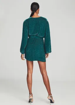 Retrofete Gabrielle Robe Mini Dress Green Size 10 for rent on The Volte - image 2