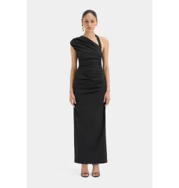 Sir the Label Giacomo Gathered Gown in Black Size Medium / AU 12 for rent on The Volte - image 1