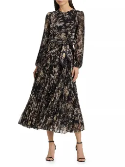 Zimmermann Sunray Long Sleeve Midi Dress in Black Mockingbird Size 1 / AU 10 for rent on The Volte - image 5