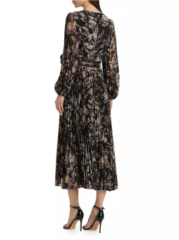 Zimmermann Sunray Long Sleeve Midi Dress in Black Mockingbird Size 1 / AU 10 for rent on The Volte - image 3