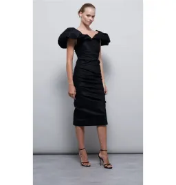 Rachel Gilbert Frey Dress Black Size 2 / AU 10  for rent on The Volte - image 1