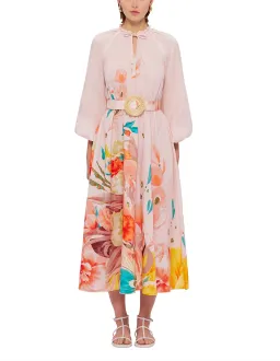 Leo Lin Pippa Midi Dress in Euphoria Print Size 10 for rent on The Volte - image 1
