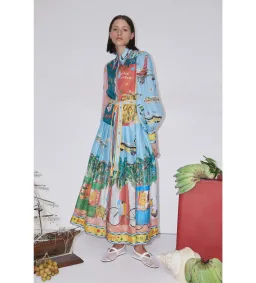 Alemais All Aboard Shirtdress Multi Size AU 16 for rent on The Volte - image 1