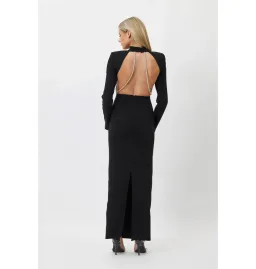 Bianca & Bridgett Mackenzie Backless Dress Black Size AU 6 for rent on The Volte - image 2
