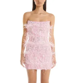 Eliya The Label Tiffany Mini Dress Pink Size XS / AU 6  for rent on The Volte - image 2