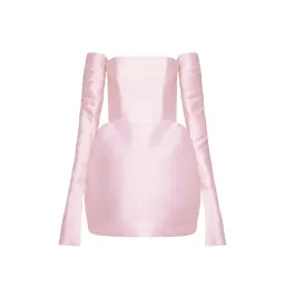 Mariam Seddiq Luis Mini Dress Blush Size AU 8 for rent on The Volte - image 3