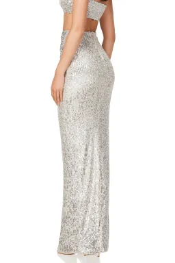 Nookie Liberty Crop + Skirt Set Silver Size S/Au 8 for rent on The Volte - image 3