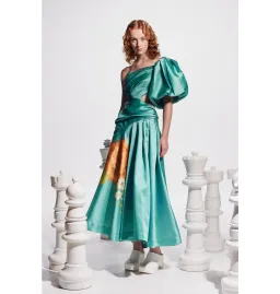 Alemais Regent Gown Jade Green Size AU 14  for rent on The Volte - image 1