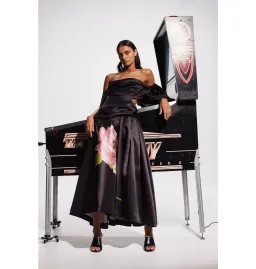 Alemais Regent Gown Noir Black Size AU 14 for rent on The Volte - image 1